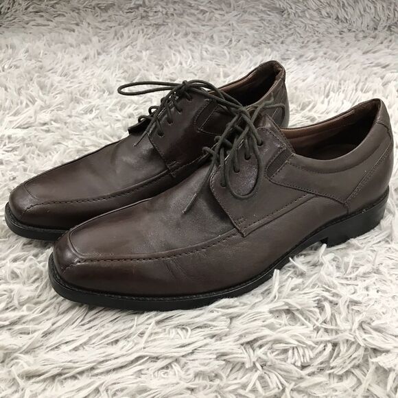 JOHNSTON & MURPHY BARTLETT MOC TOE LACE UP DERBY DRESS SHOSE Men's SIZE 10.5 M - Picture 1 of 8